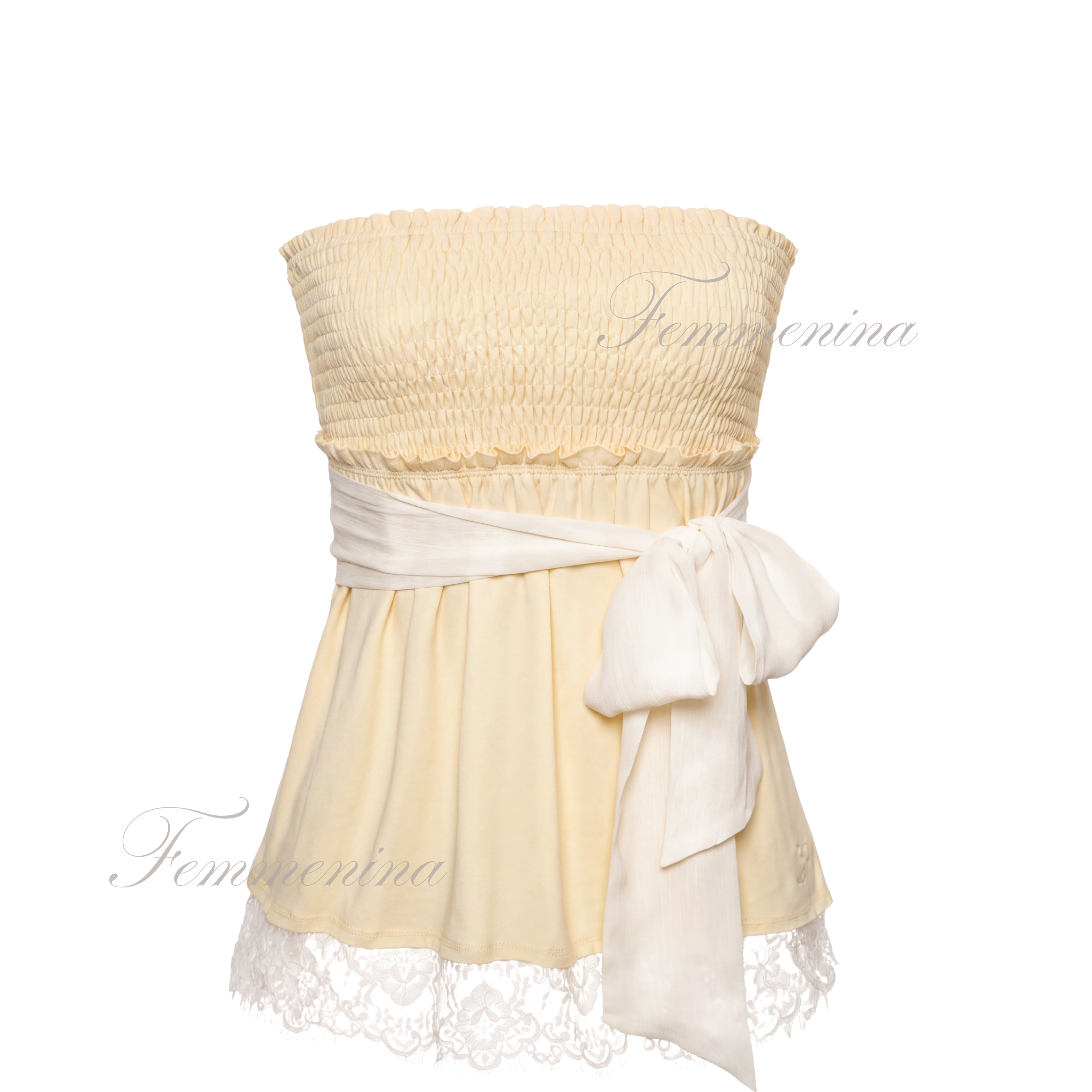 Buttercup lace tube top
