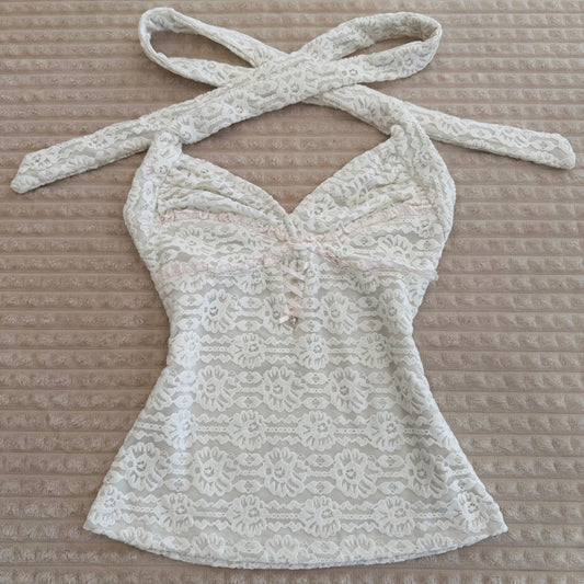 Ivory Blooms Top