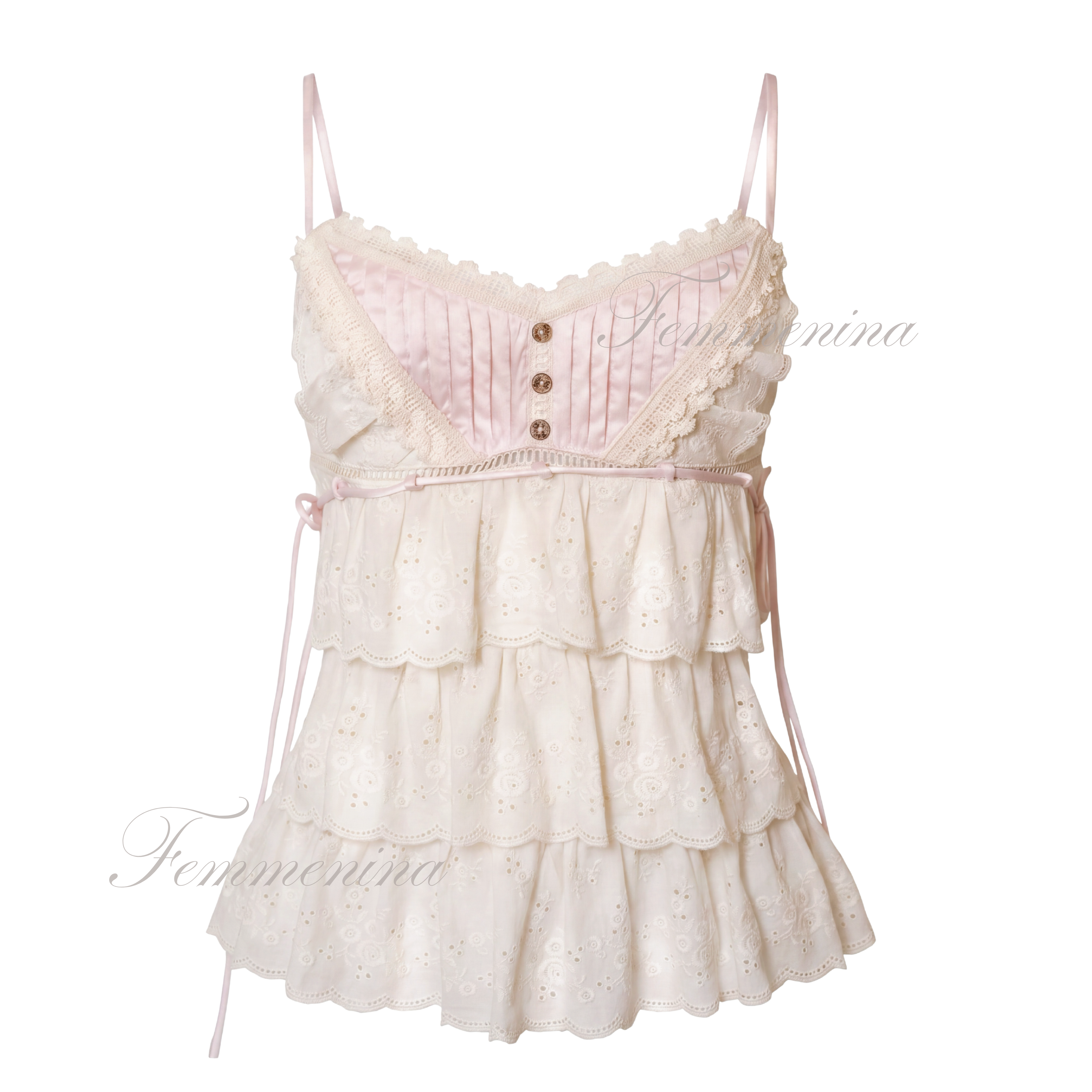 Sweetheart ruffled camisole