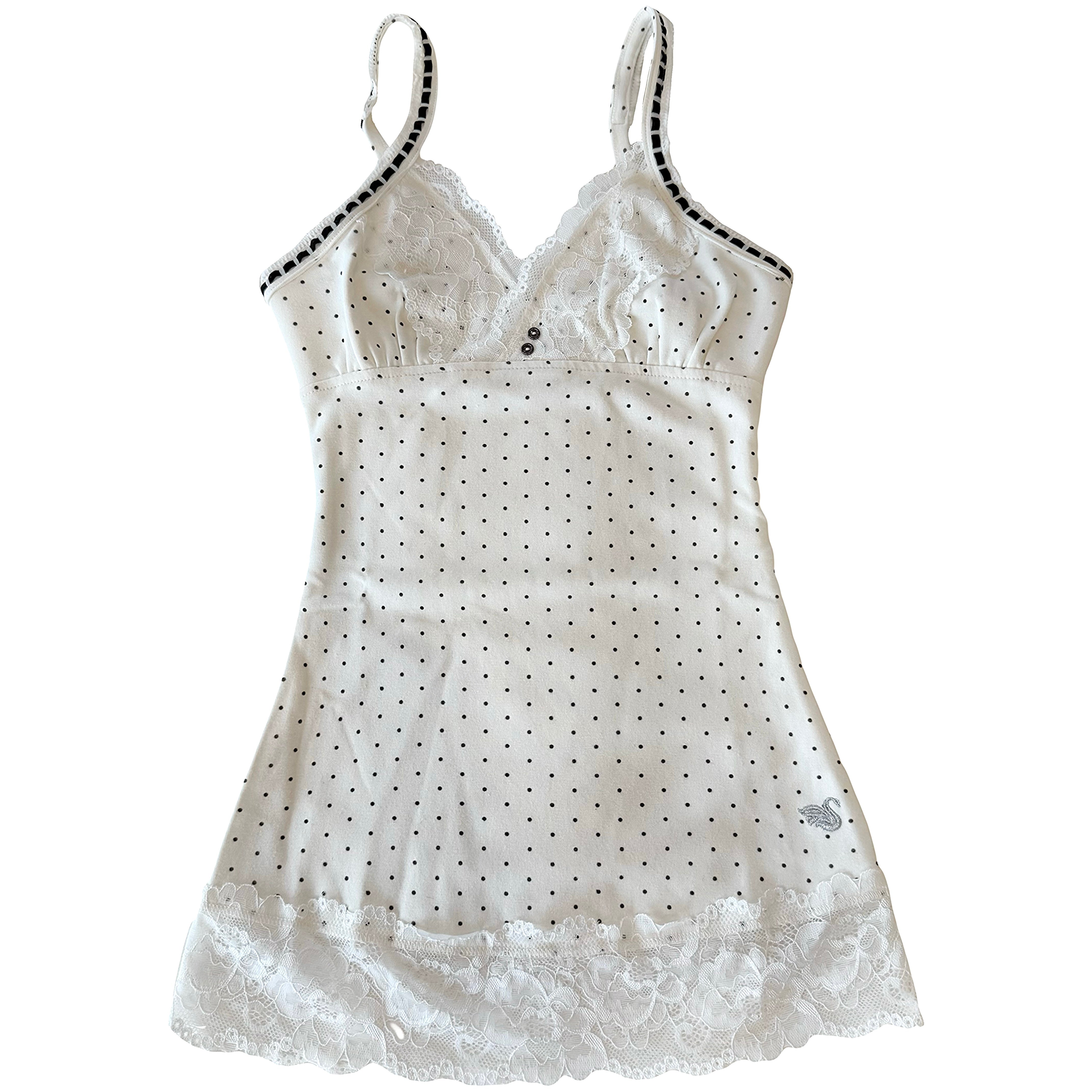 2000s Ivory Lacey Cami Top