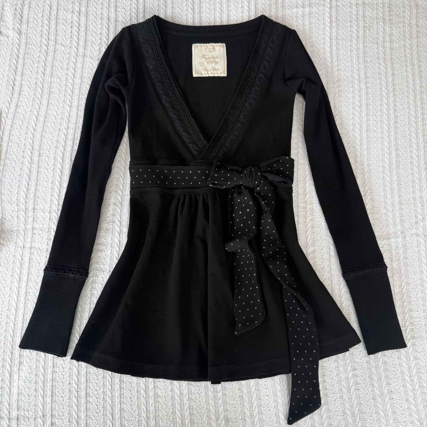 Plain Black Badydoll Top - Archive Collection pre-order