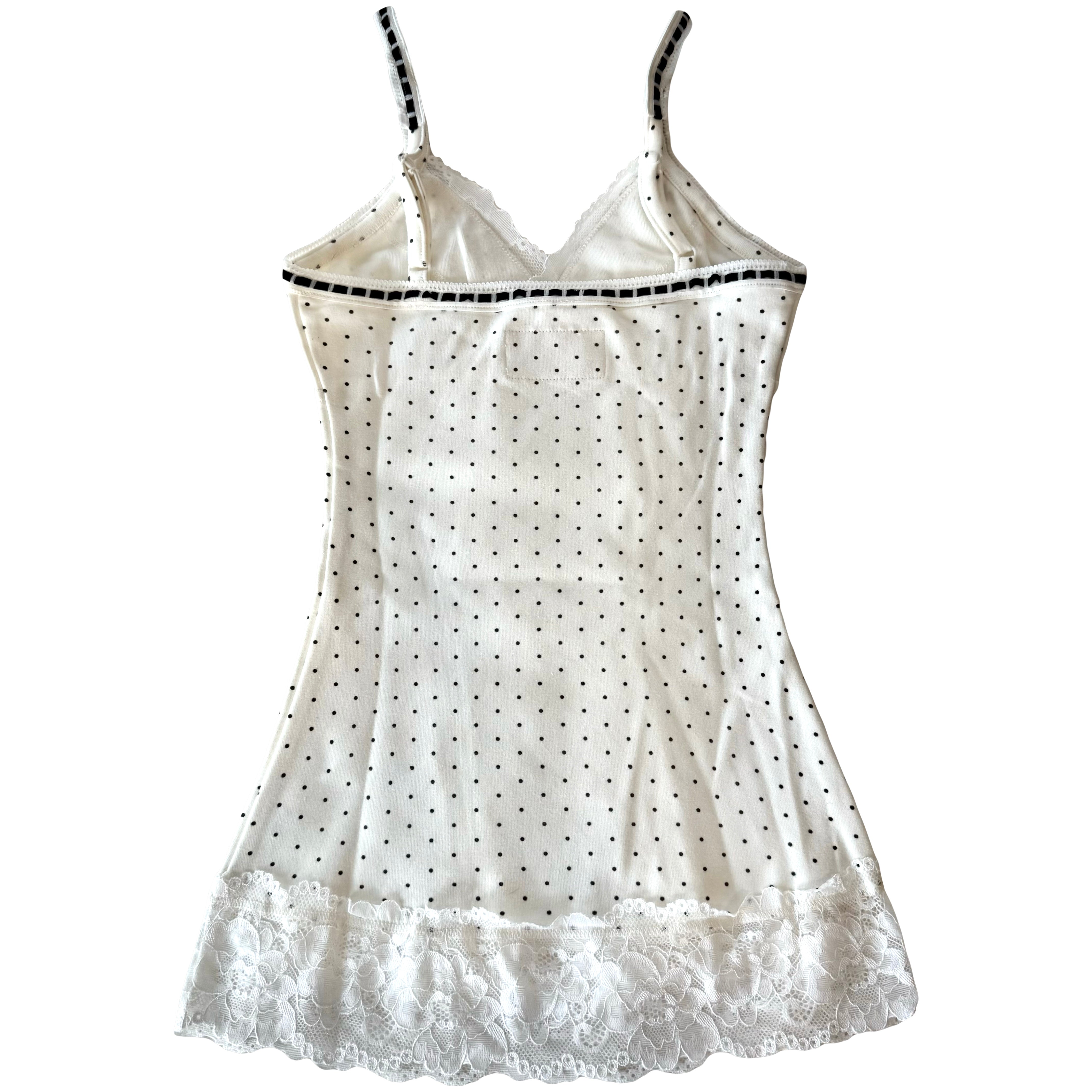 2000s Ivory Lacey Cami Top