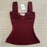 Black Amour Bow Top