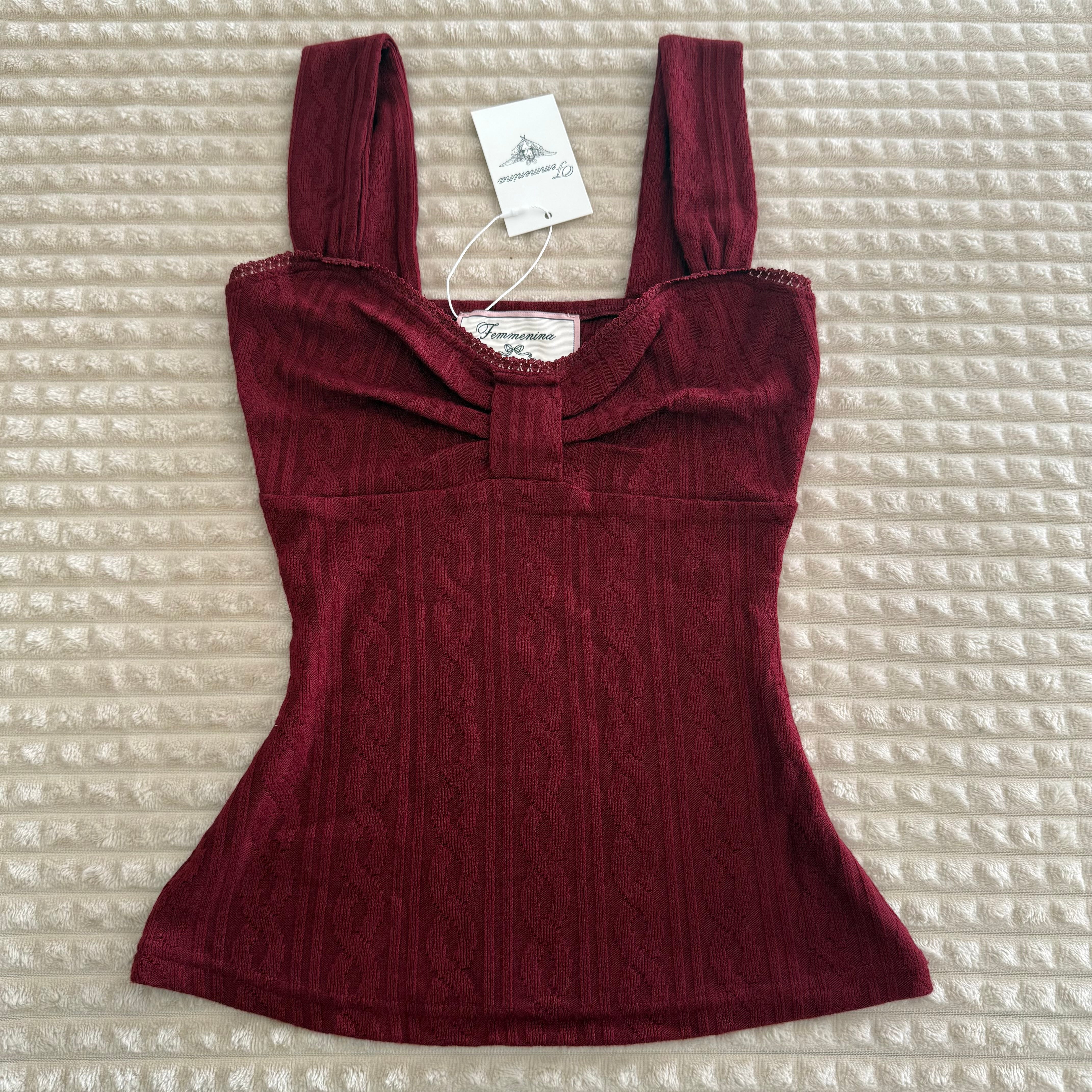 Cherry Amour Bow Top