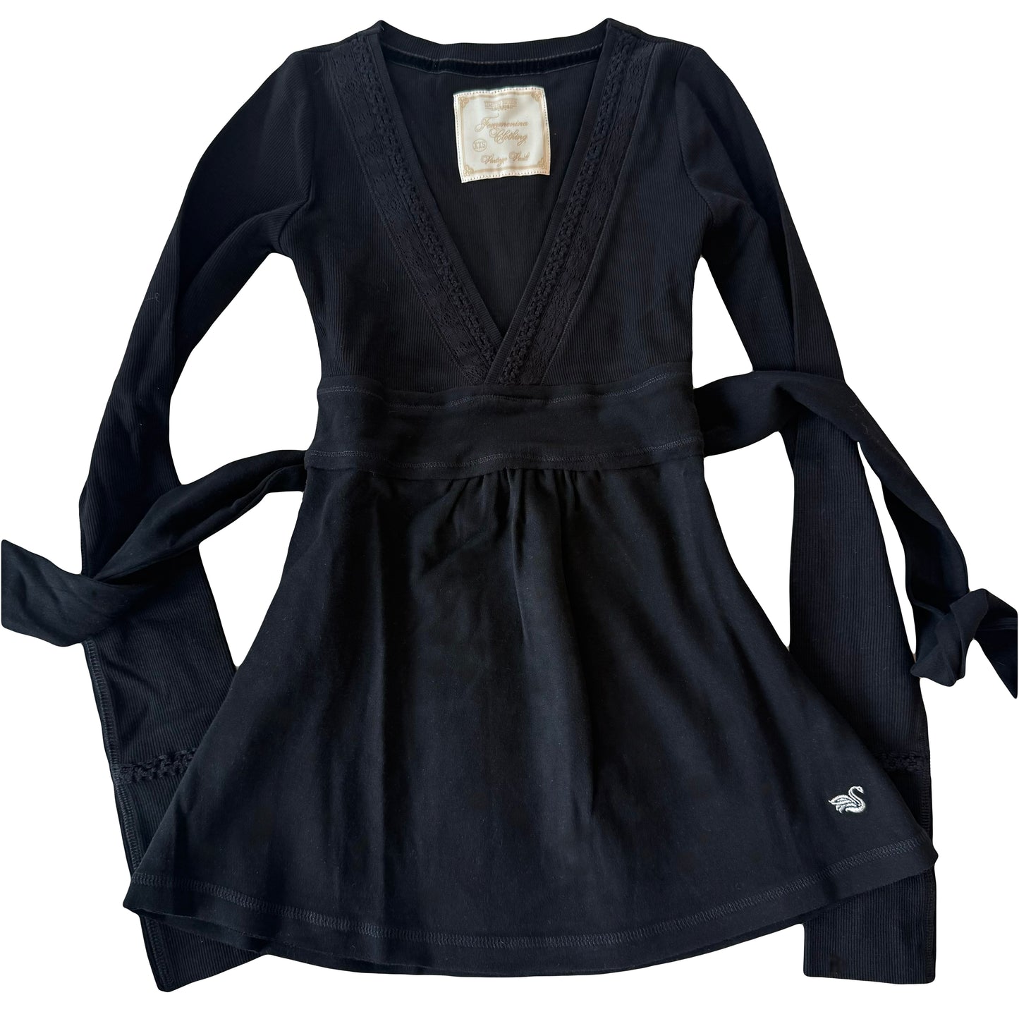 Plain Black Badydoll Top - Archive Collection