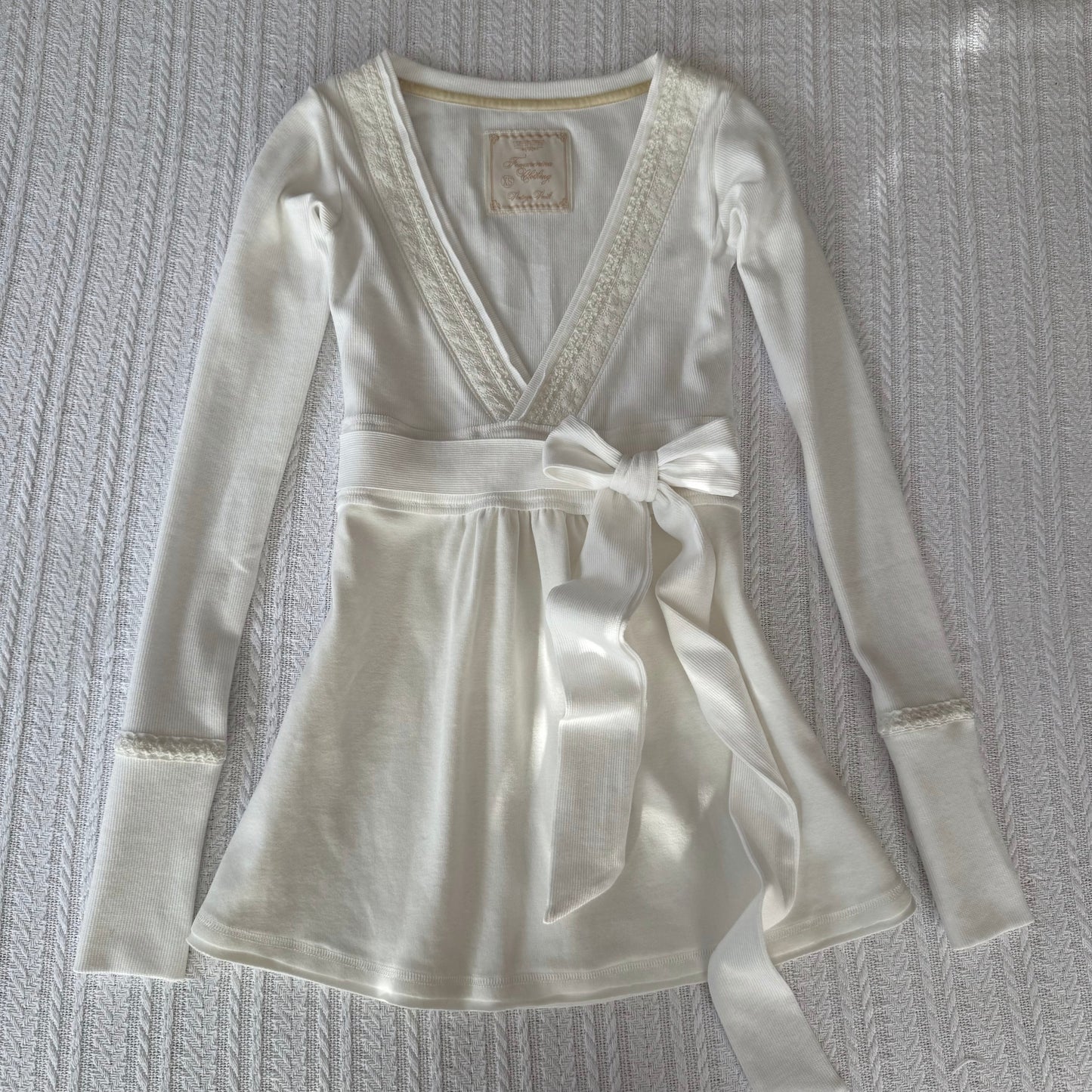 Plain Ivory Badydoll Top - Archive Collection pre-order