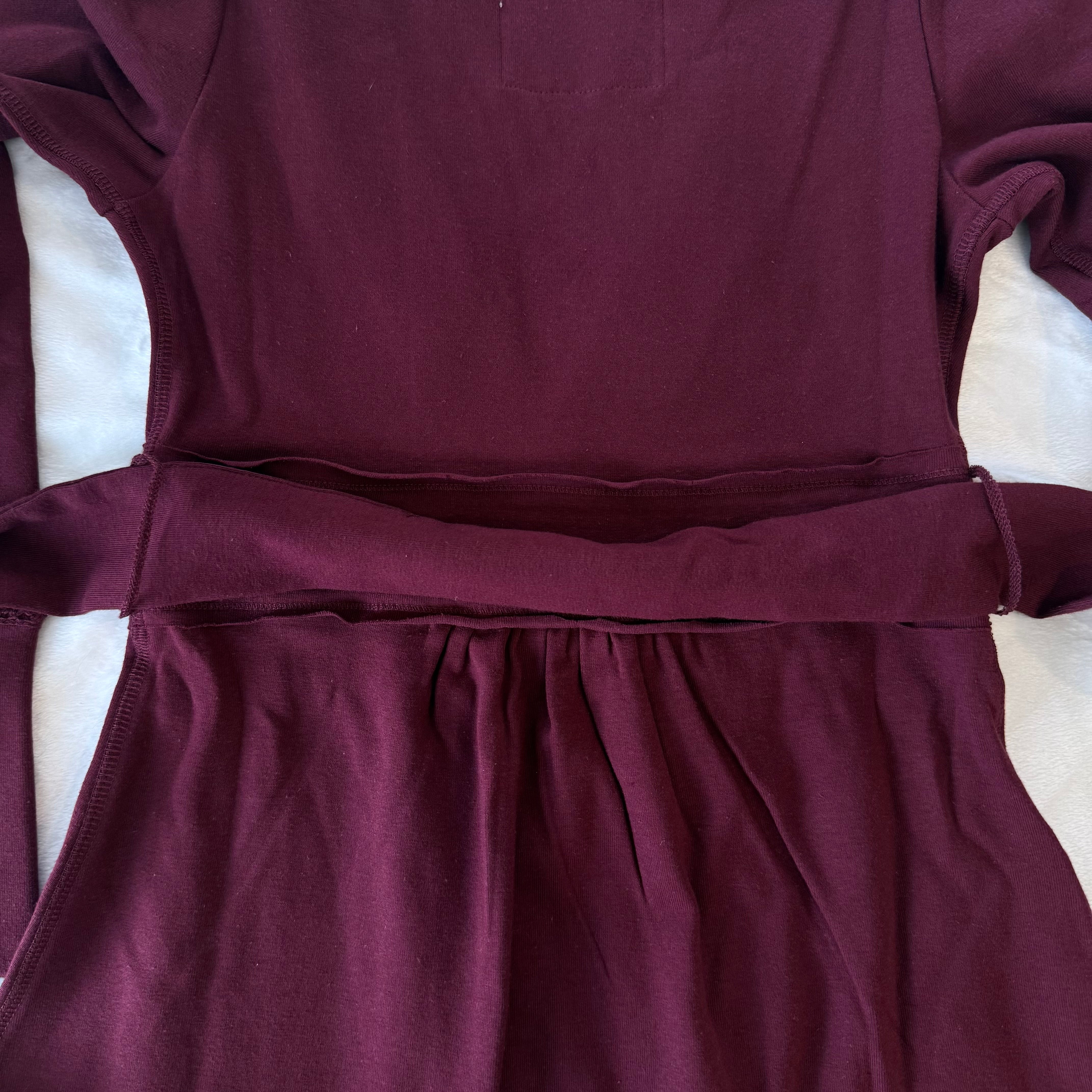 Plain Burgundy Badydoll Top - Archive Collection