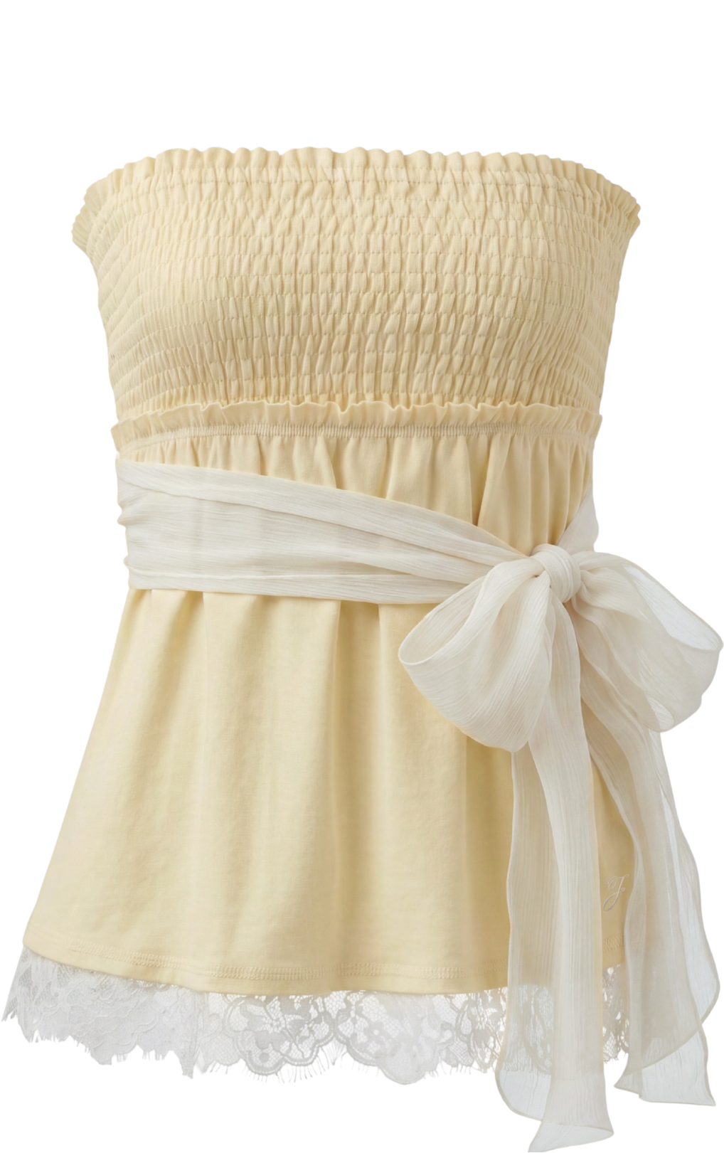 Buttercup lace tube top