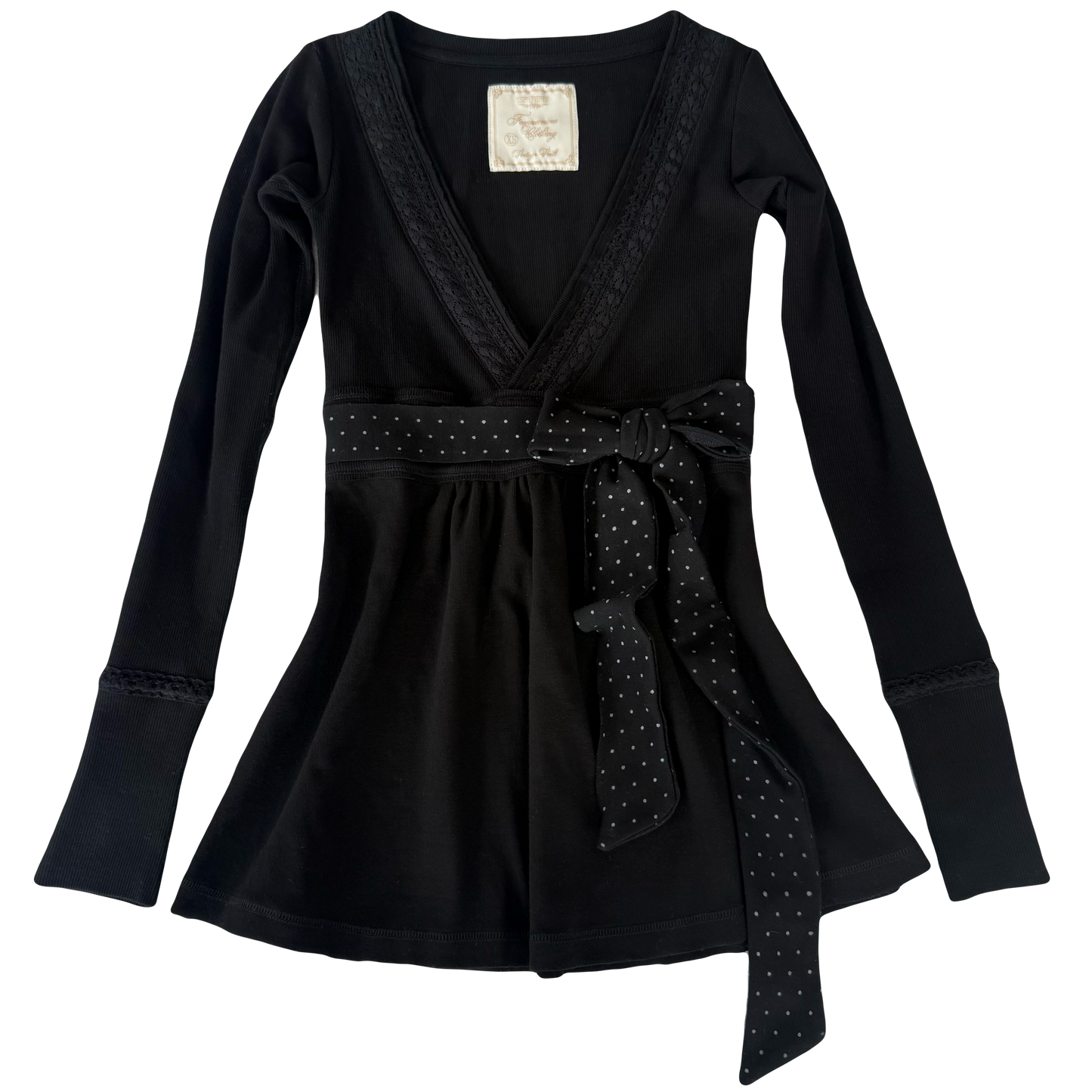 Plain Black Badydoll Top - Archive Collection pre-order