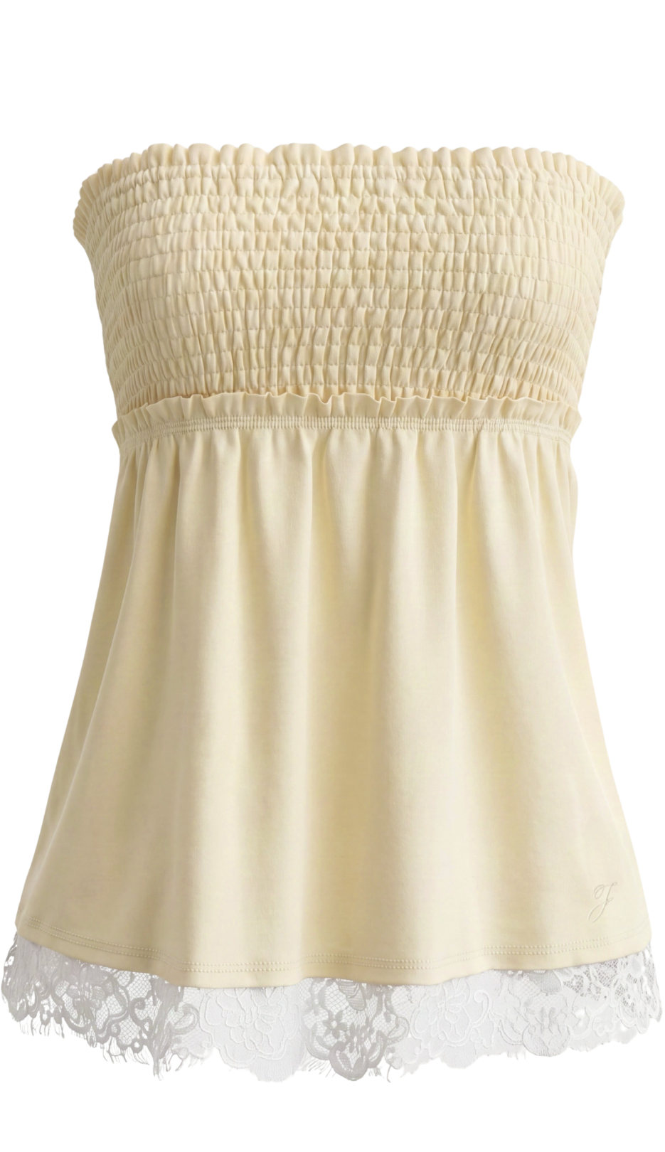 Buttercup lace tube top