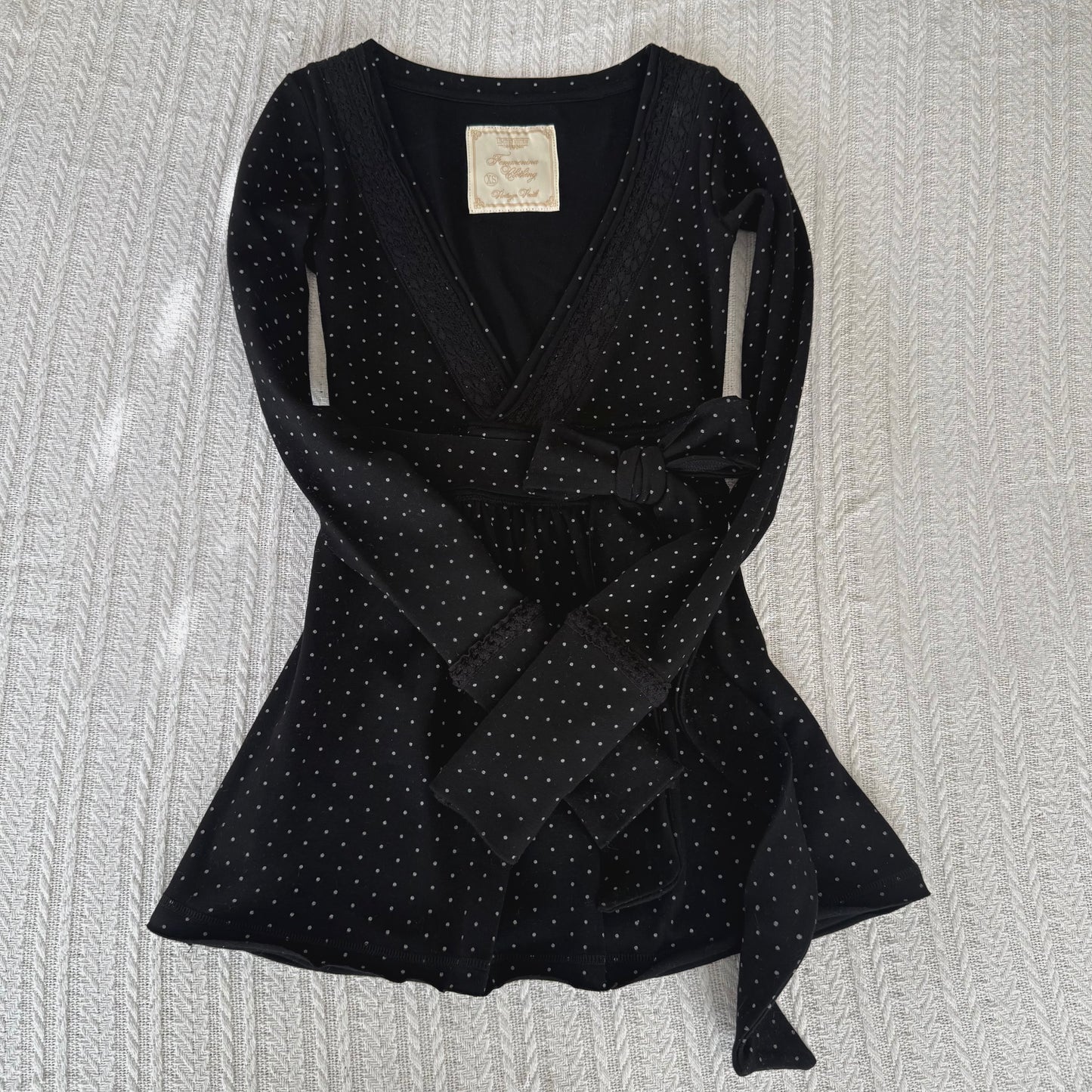 Polkadot Black Badydoll Top - Archive Collection pre-order