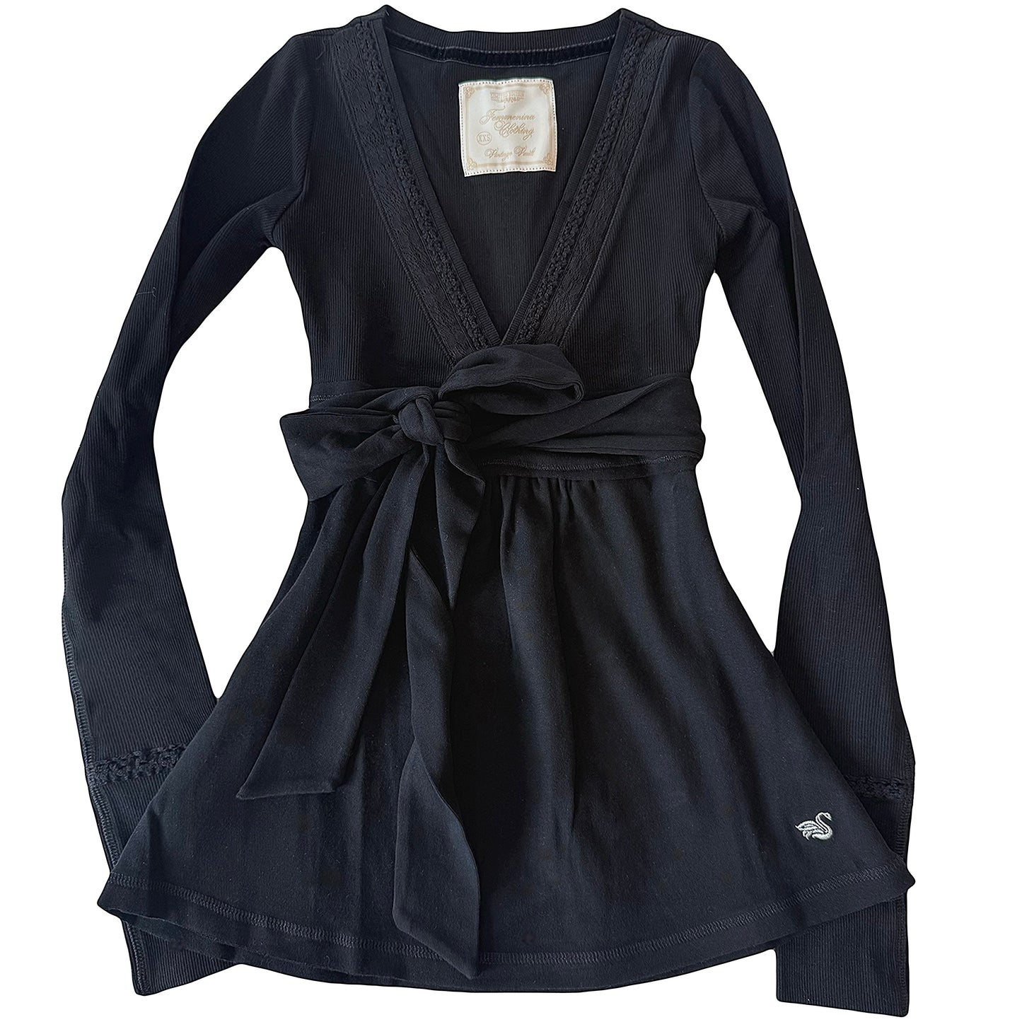 Plain Black Badydoll Top - Archive Collection