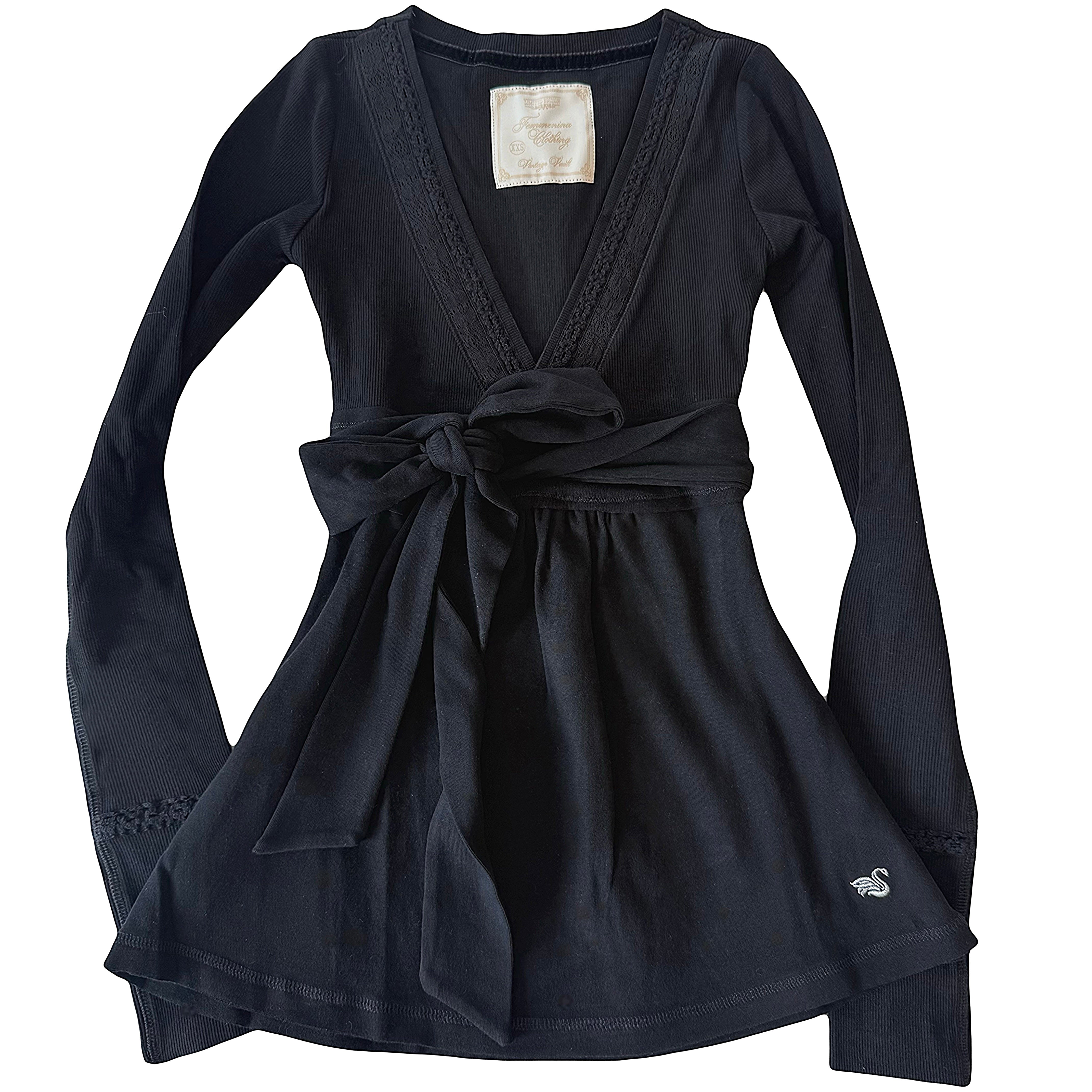 Plain Black Badydoll Top - Archive Collection