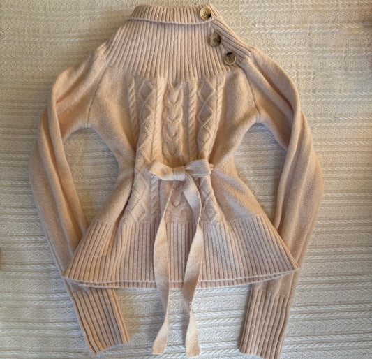 Special Limited Light Pink Turtleneck Sweater