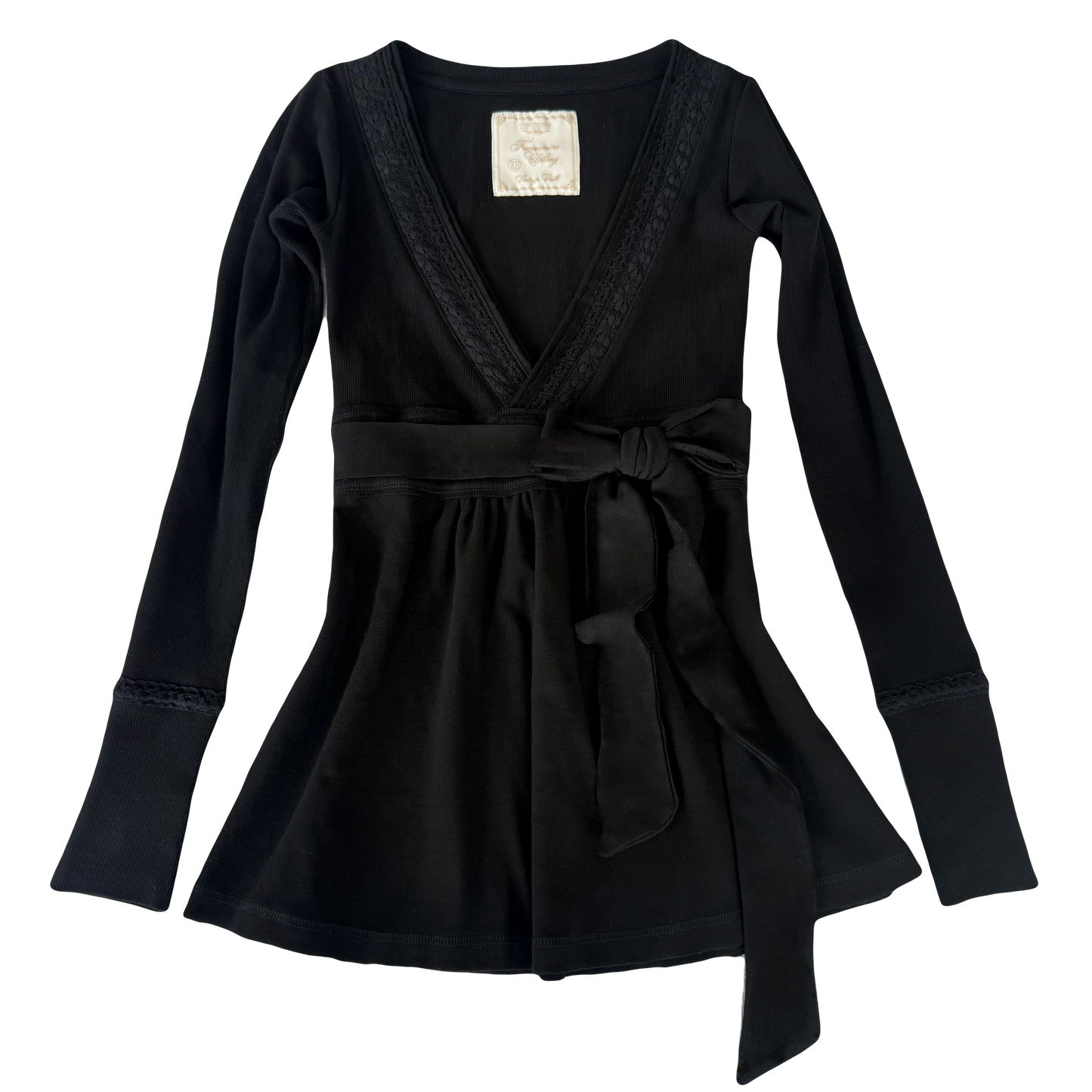 Plain Black Badydoll Top - Archive Collection pre-order