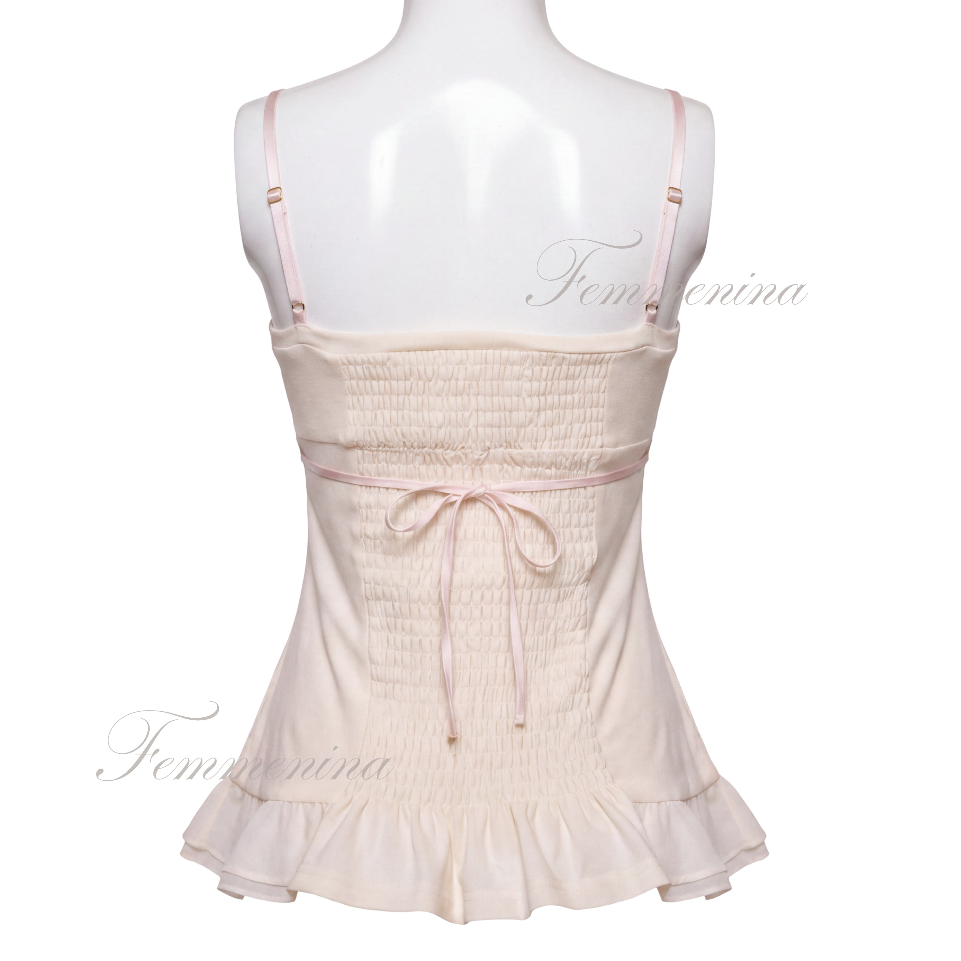Sweetheart ruffled camisole