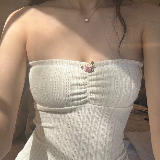 Princess Cream Tube Top