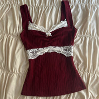 Black Amour Bow Top