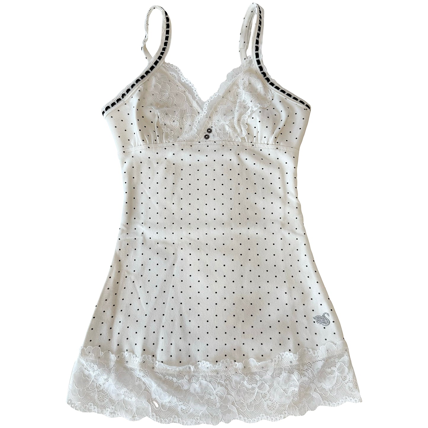 2000s Ivory Lacey Cami Top