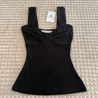 Black Bow Sleeve Long Sleeve Top