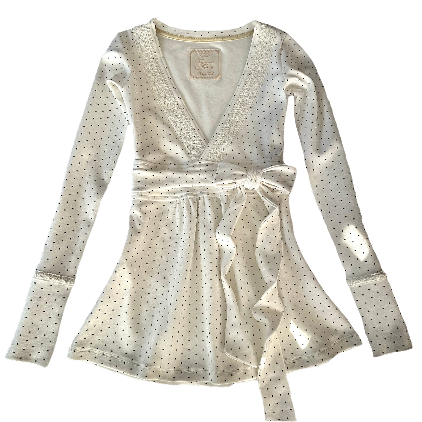 Polkadot Ivory Badydoll Top - Archive Collection pre-order