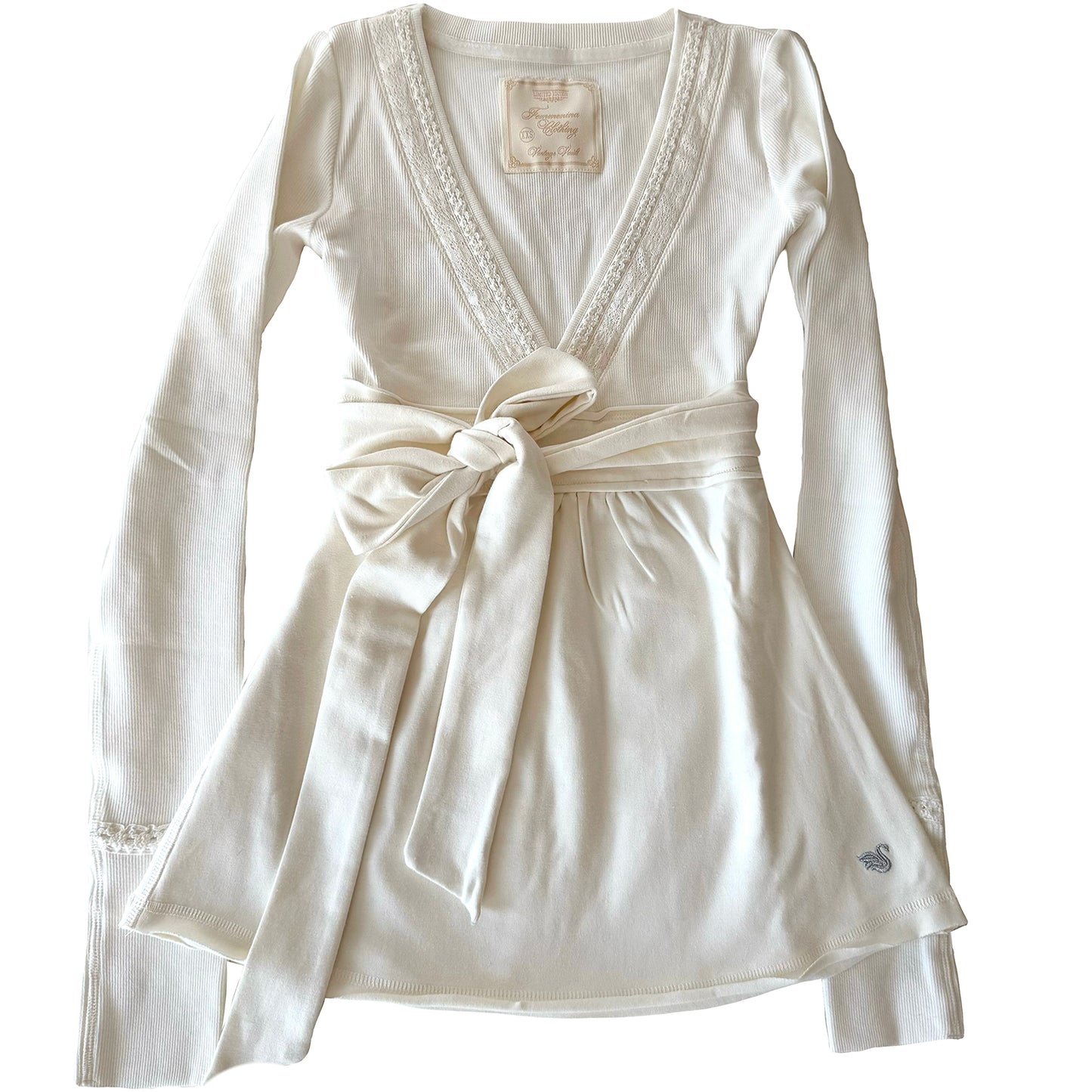 Plain Ivory Badydoll Top - Archive Collection