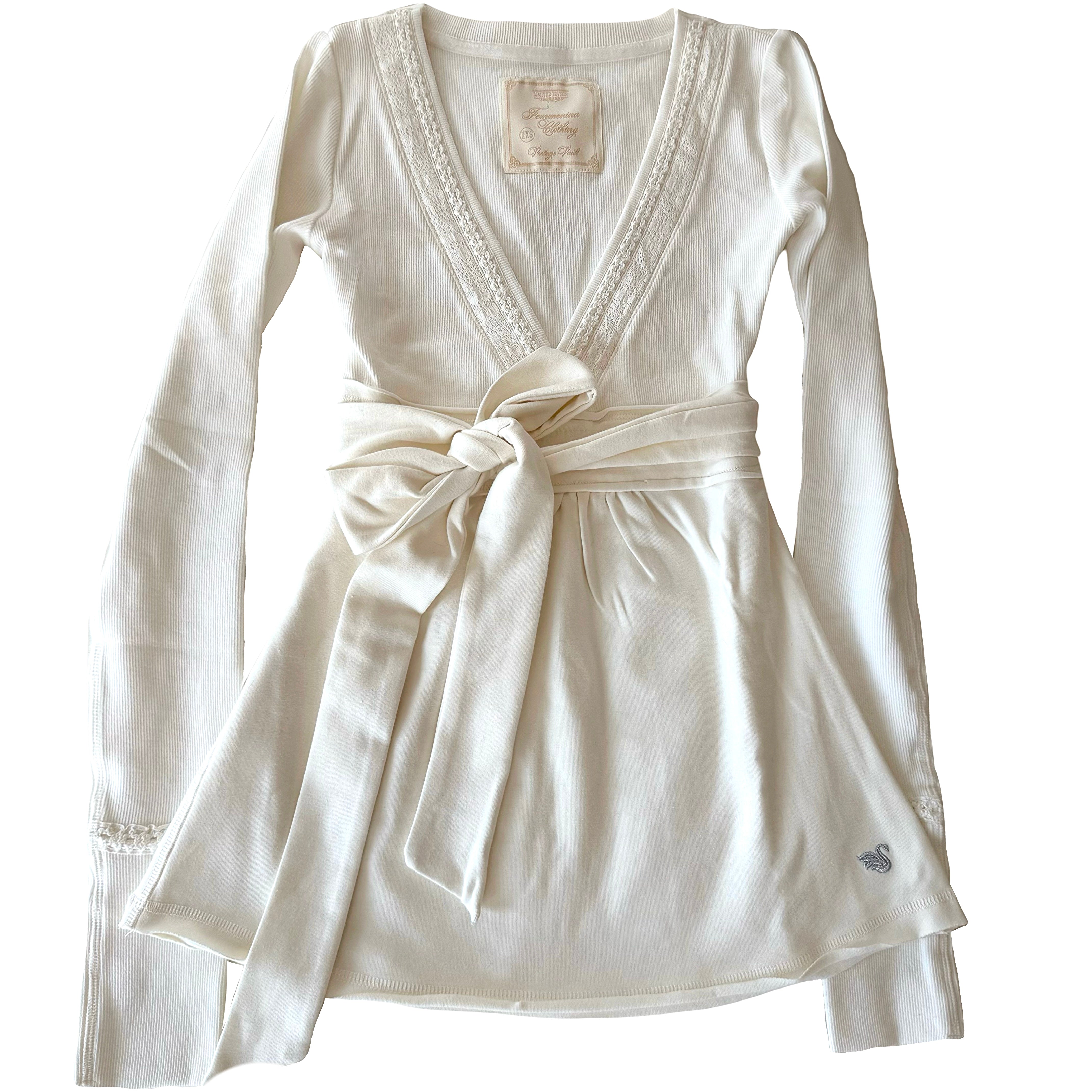 Plain Ivory Badydoll Top - Archive Collection