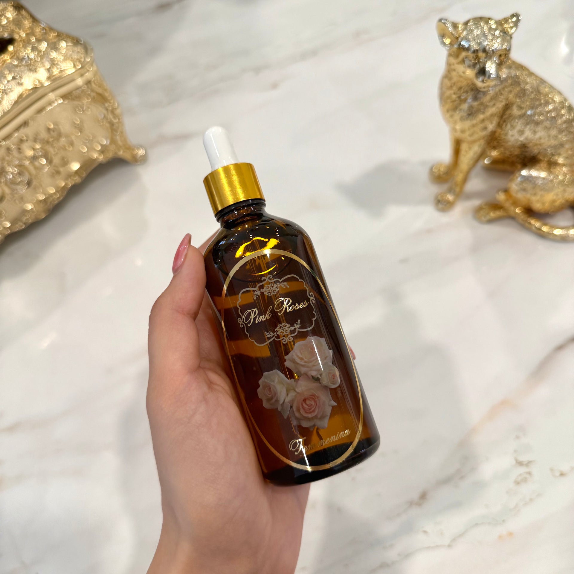 Pink Roses Dry Body Oil